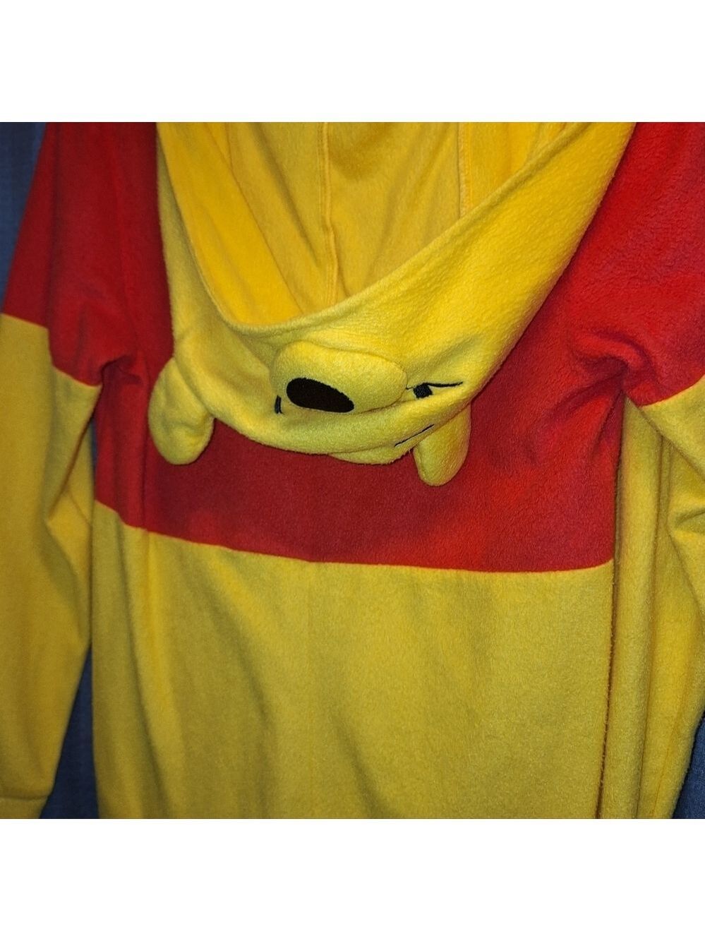 Winnie the Pooh Red Yellow Hooded One Piece XSmall - Picture 2 of 4